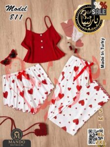 Ensemble pyjama 3 pièces féminin