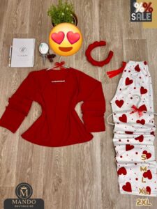 Pyjamas à cœurs pour filles